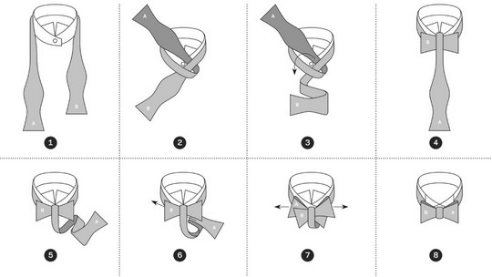 Как сшить галстук-бабочку в 10 простых шагов